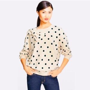 Cute Kate Spade Polka Dot Bow sweatshirt M